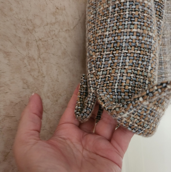 Jones New York Tweed Jacket Tan Grey And White size 10 - Picture 5 of 9